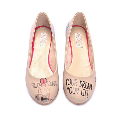 Your Dream: Guitar Ballerinas Shoes 2018 (1405795205216)