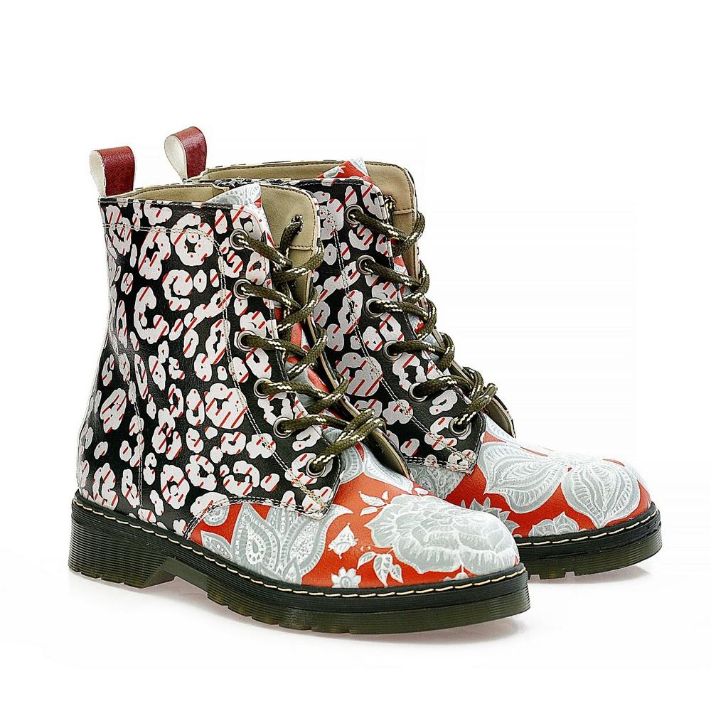 Red and Black Long Boots AMAR106 (1329363484768)