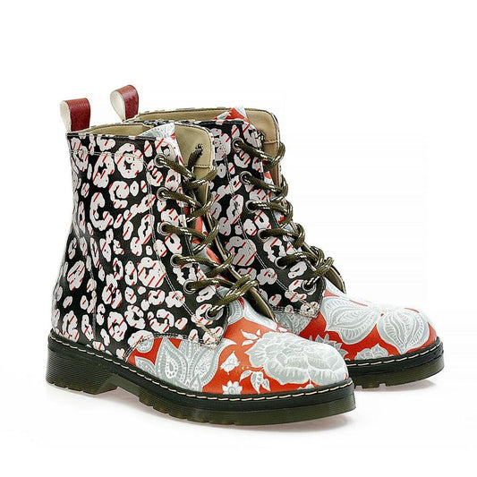 Red and Black Long Boots AMAR106 (1329363484768)