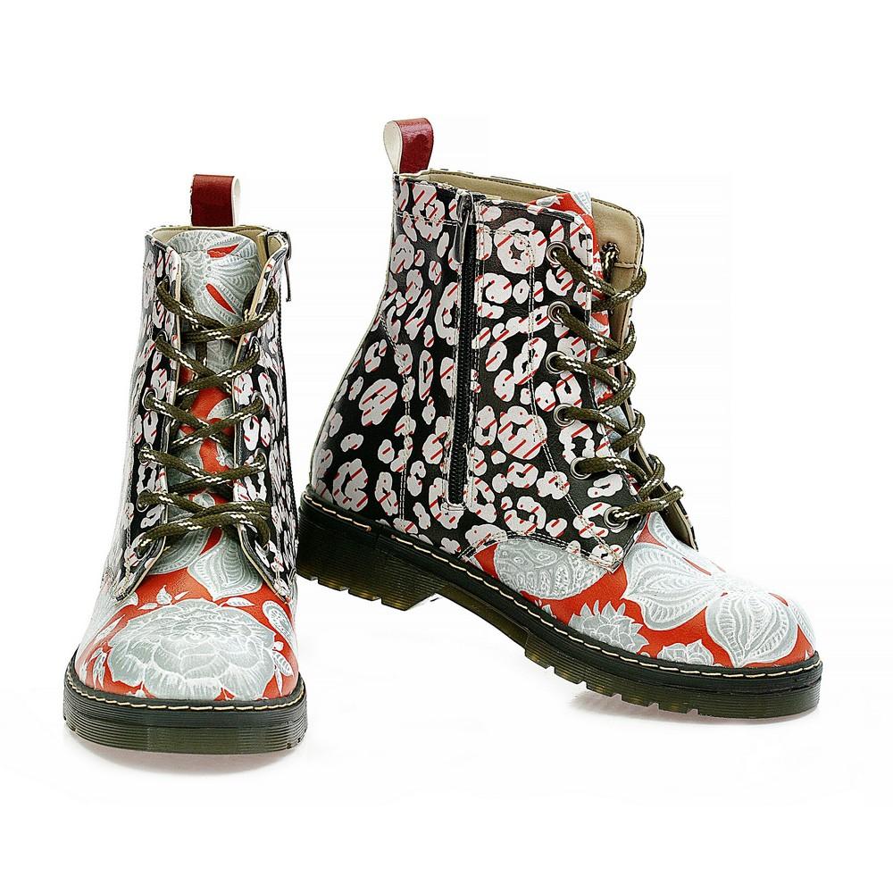 Red and Black Long Boots AMAR106 (1329363484768)