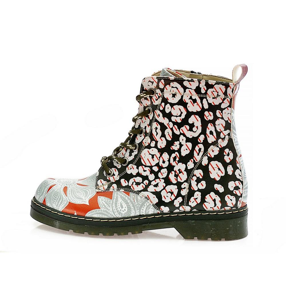 Red and Black Long Boots AMAR106 (1329363484768)