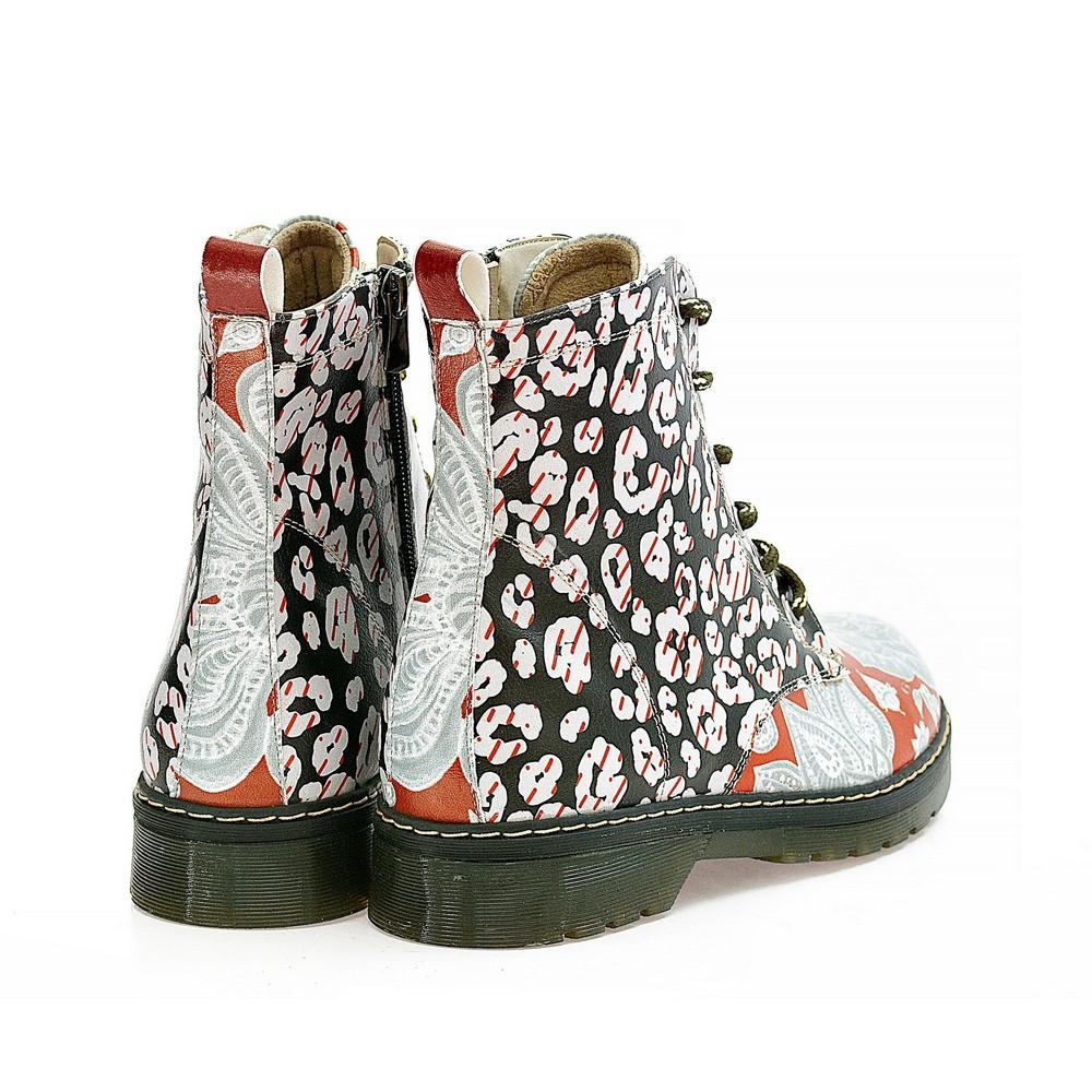 Red and Black Long Boots AMAR106 (1329363484768)