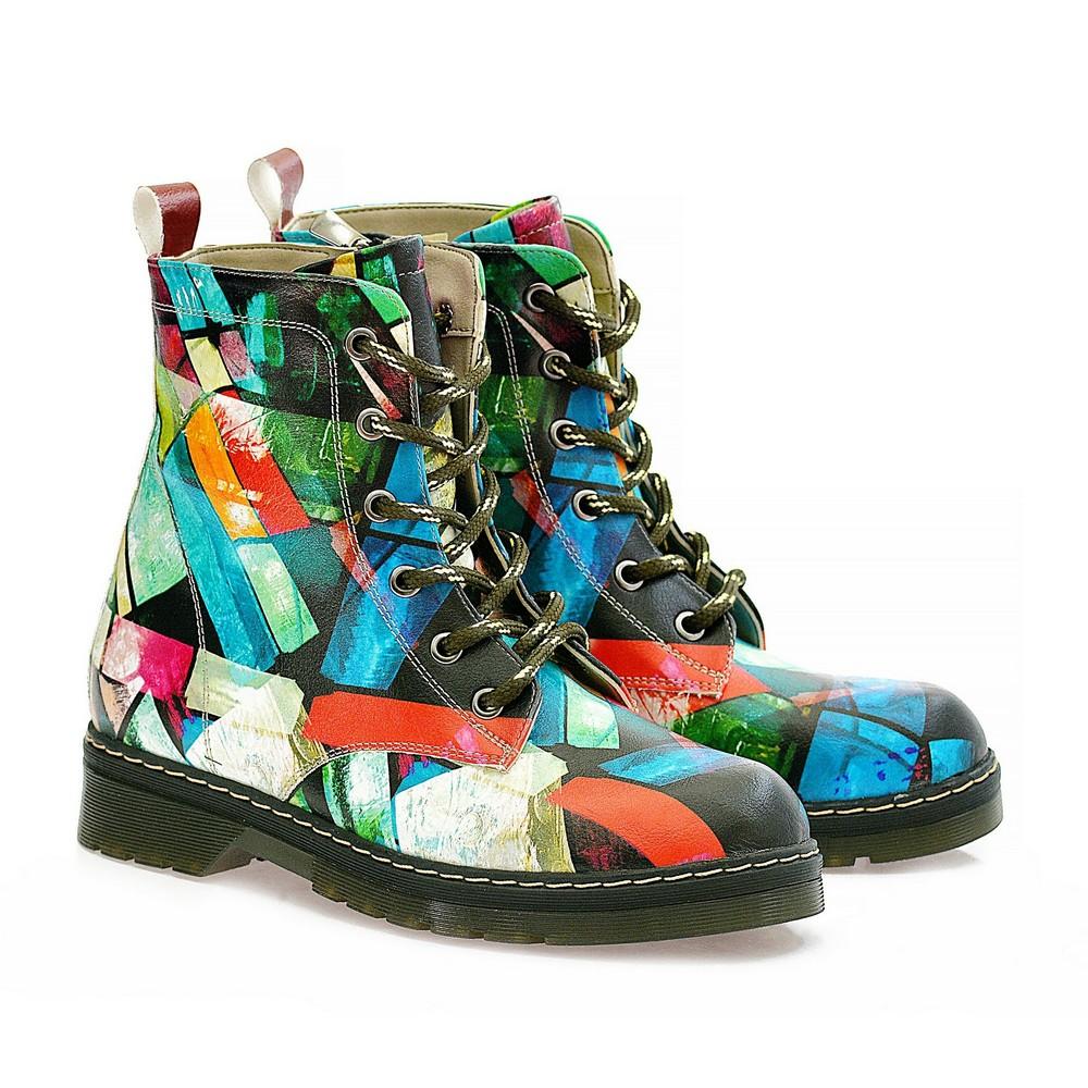 Broken Colors Glasses Long Boots AMAR111 (1329363648608)