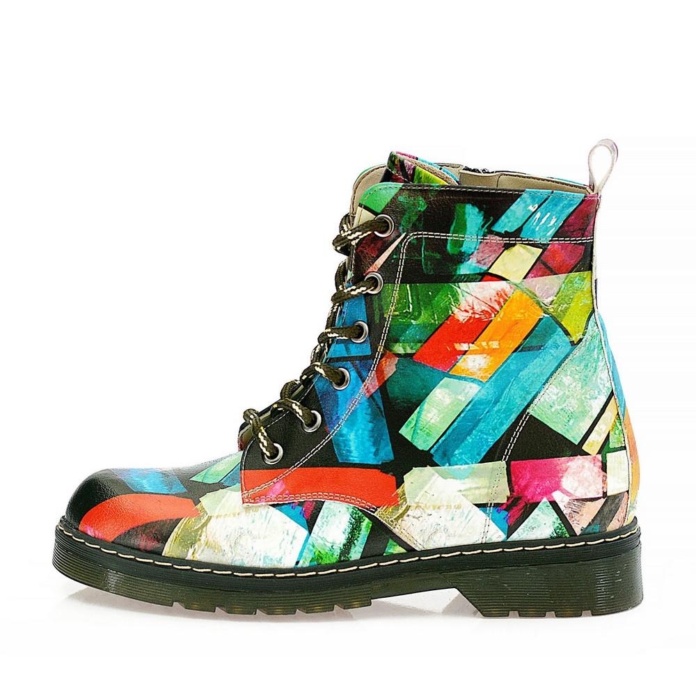 Broken Colors Glasses Long Boots AMAR111 (1329363648608)