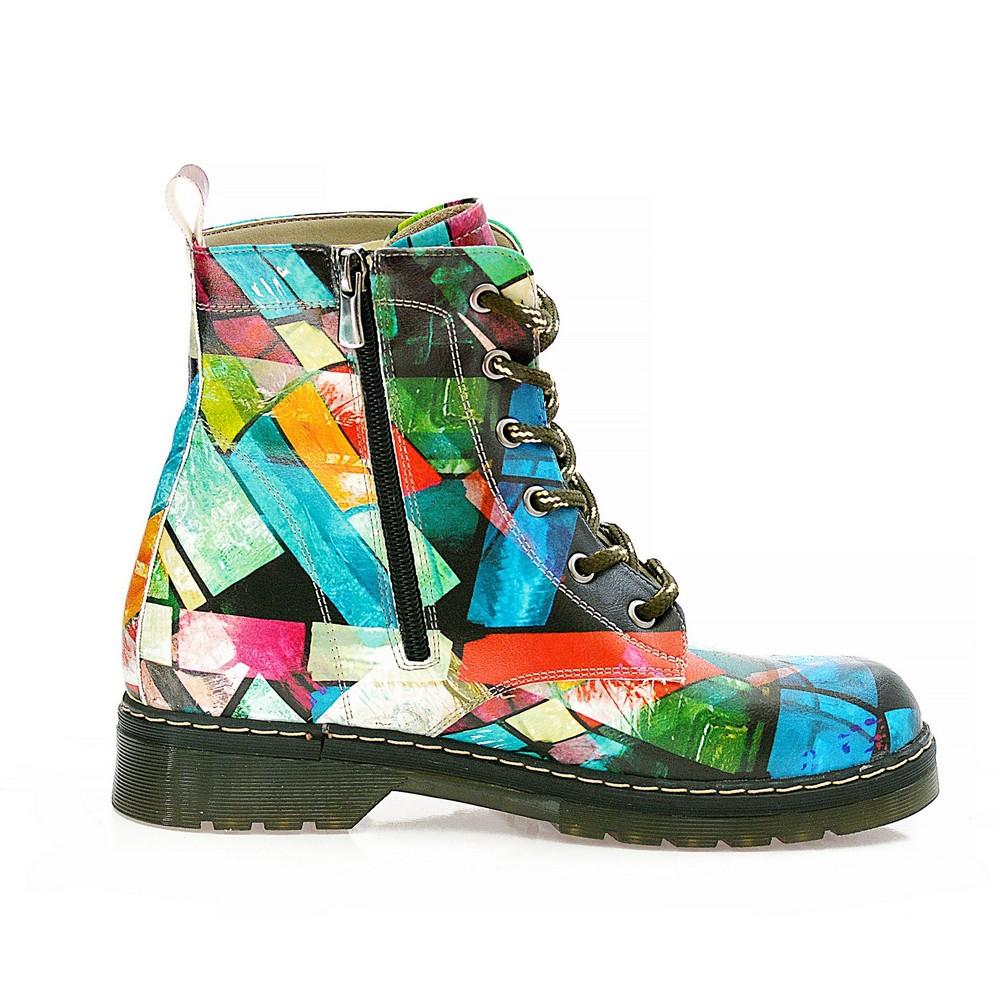 Broken Colors Glasses Long Boots AMAR111 (1329363648608)