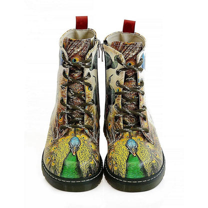 Peacock Bird Long Boots AMAR116 (1329363877984)