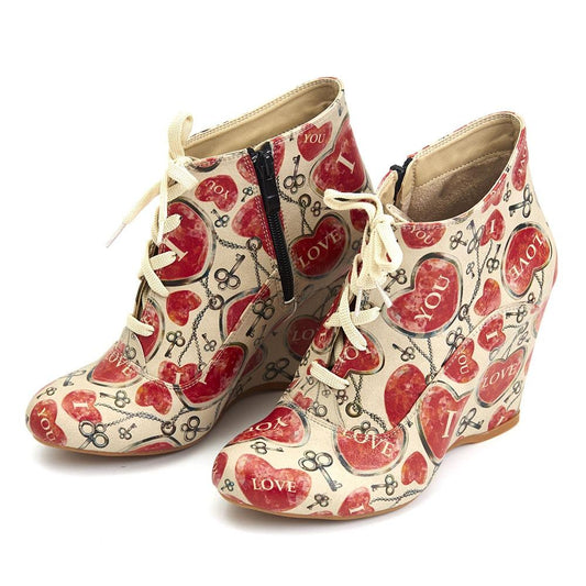Hearts Ankle Boots BT216 (1405796221024)