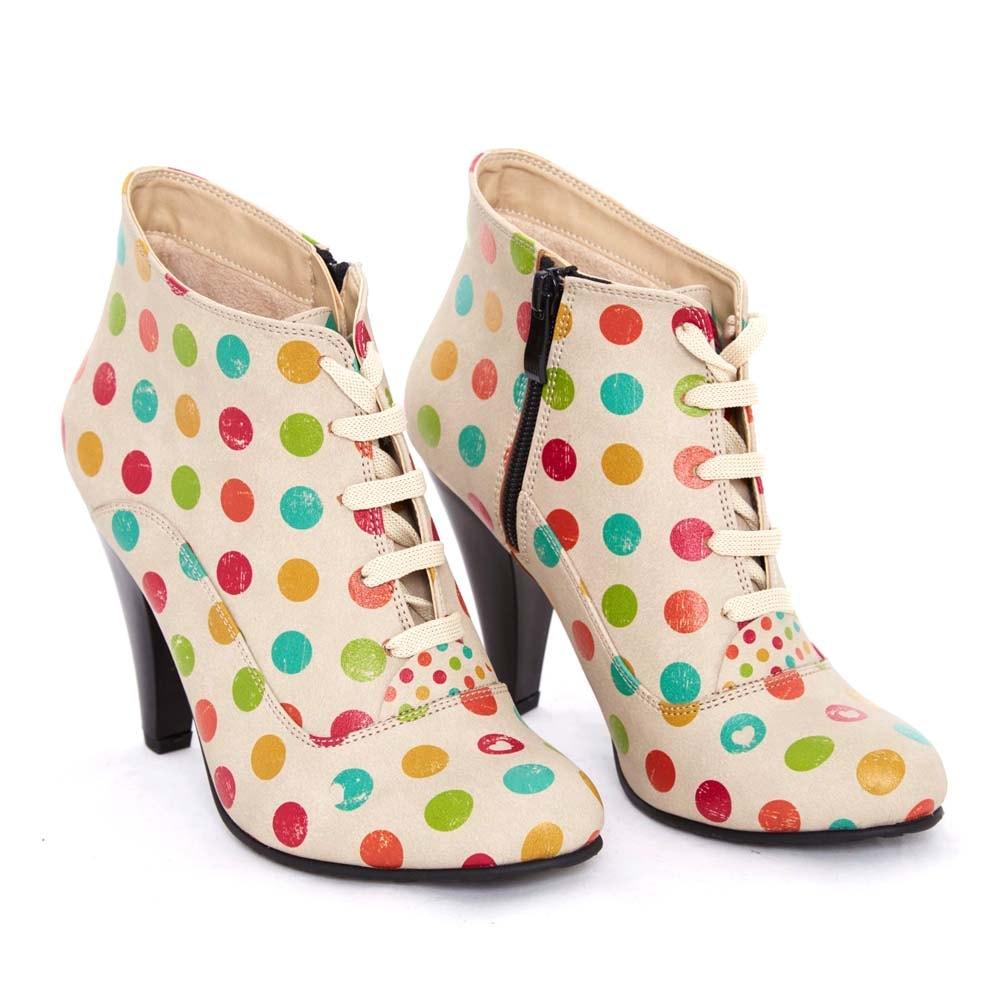 Colored Dots Ankle Boots BT301 (506264485920)