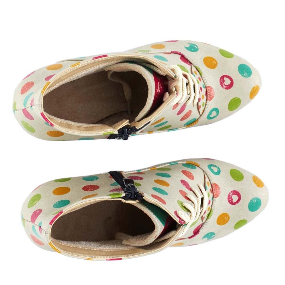Colored Dots Ankle Boots BT301 (506264485920)