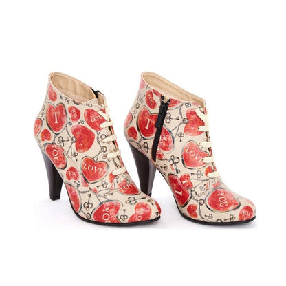 Hearts Ankle Boots BT303 (1421133021280)