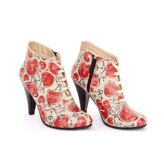 Hearts Ankle Boots BT303 (1421133021280)
