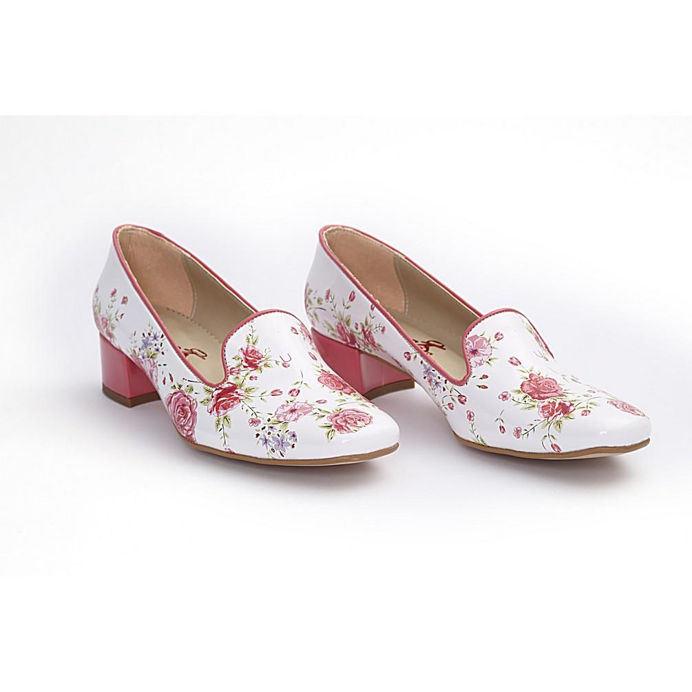 Flowers Career Heel Shoes BYZ201 (770201223264)
