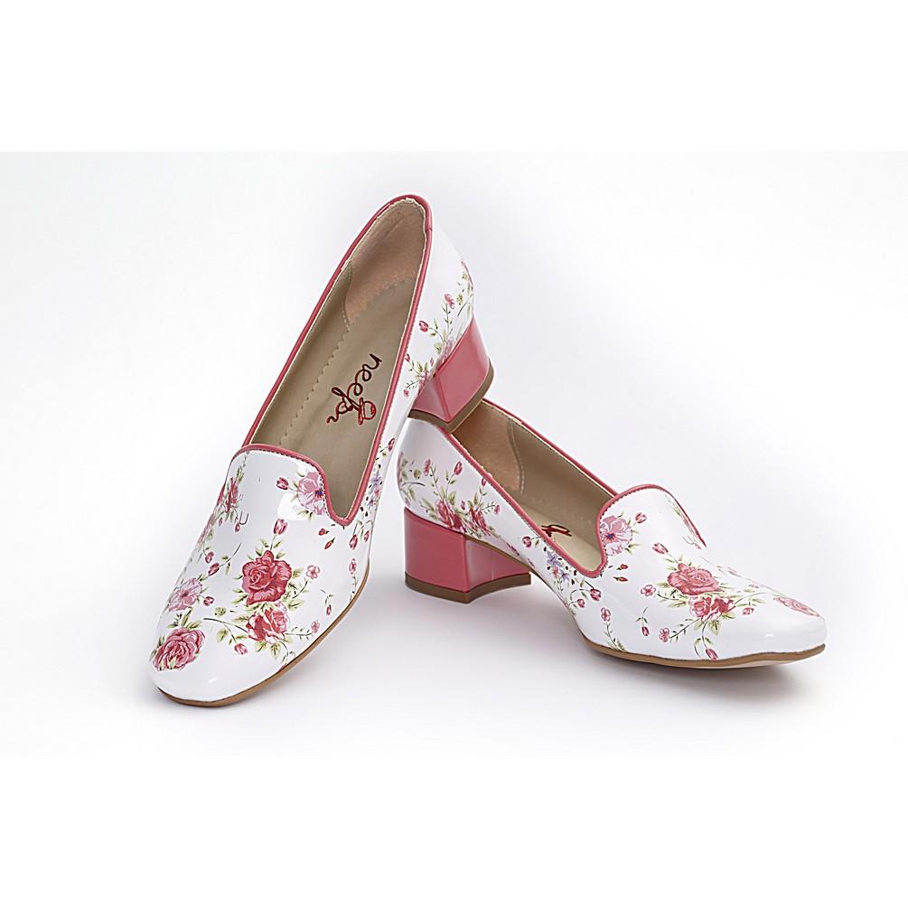 Flowers Career Heel Shoes BYZ201 (770201223264)