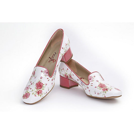 Flowers Career Heel Shoes BYZ201 (770201223264)