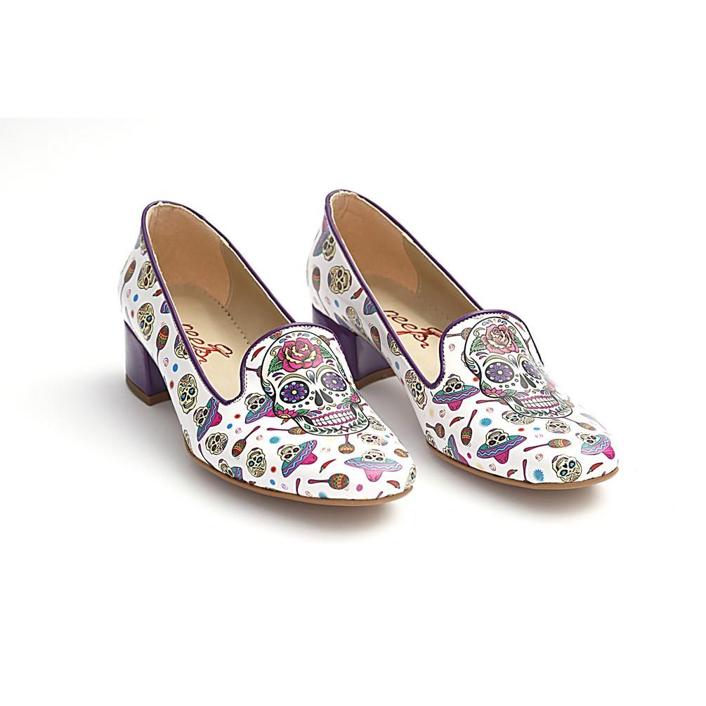 Skull Career Heel Shoes BYZ204 (770201321568)