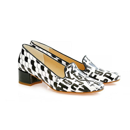 Letters Career Heel Shoes BYZ212 (770201682016)