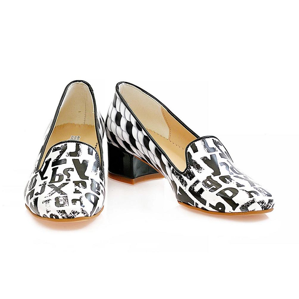 Letters Career Heel Shoes BYZ212 (770201682016)