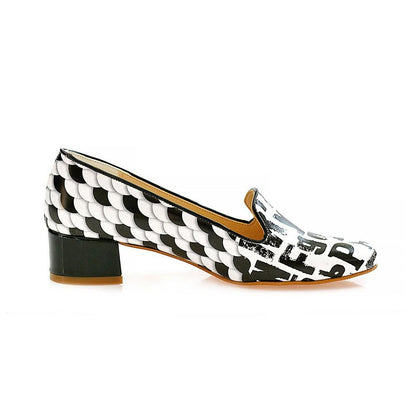 Letters Career Heel Shoes BYZ212 (770201682016)