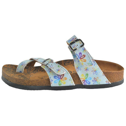 Light Blue Floral Sandal CAL1007 (737684881504)