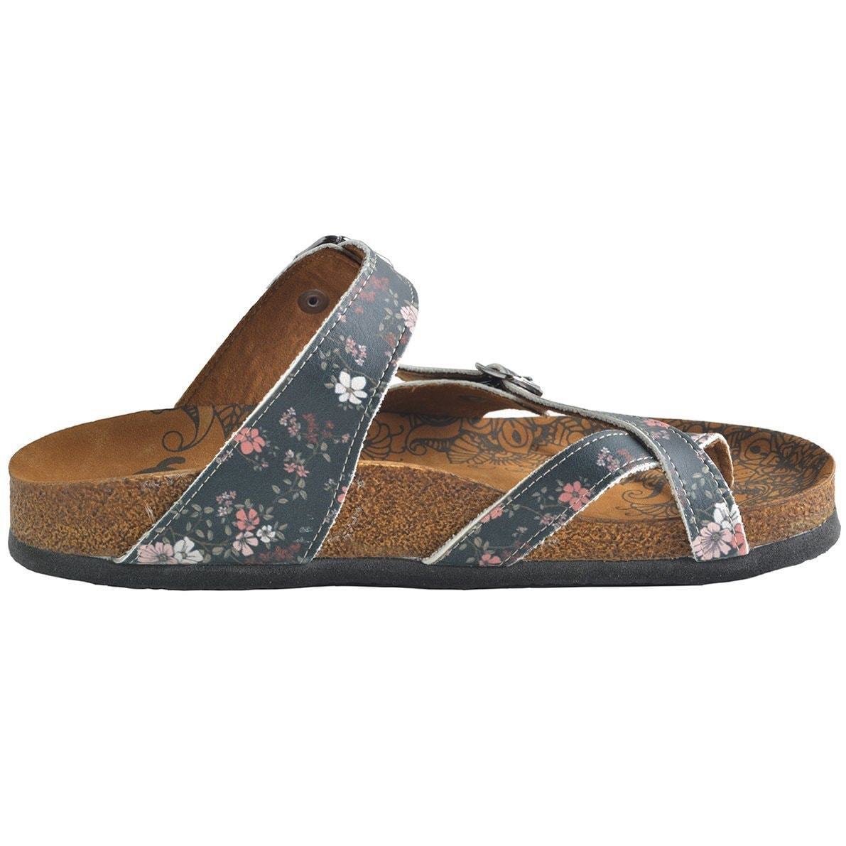 Navy Floral Sandal CAL1009 (737683832928)