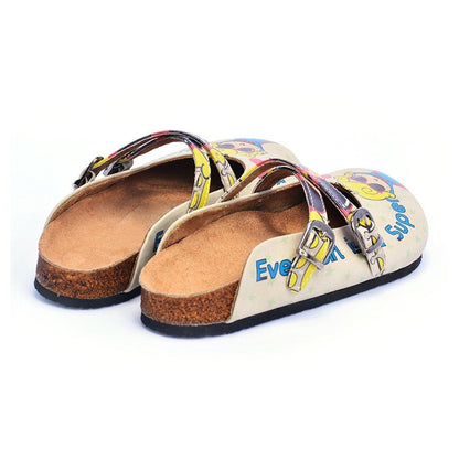 White Super Hero Girl Clogs CAL104 (737683669088)