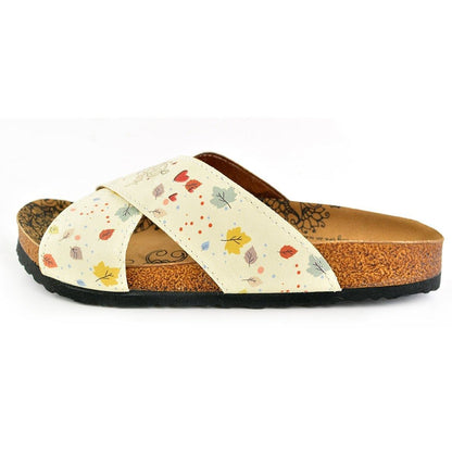 Yellow Leaf Cross-Strap Sandal CAL1107 (737683275872)