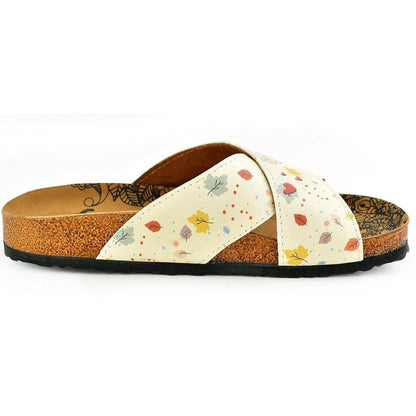 Yellow Leaf Cross-Strap Sandal CAL1107 (737683275872)