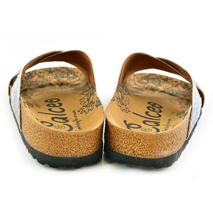 Blue & Yellow Elephant Cross-Strap Sandal CAL1108 (737683243104)