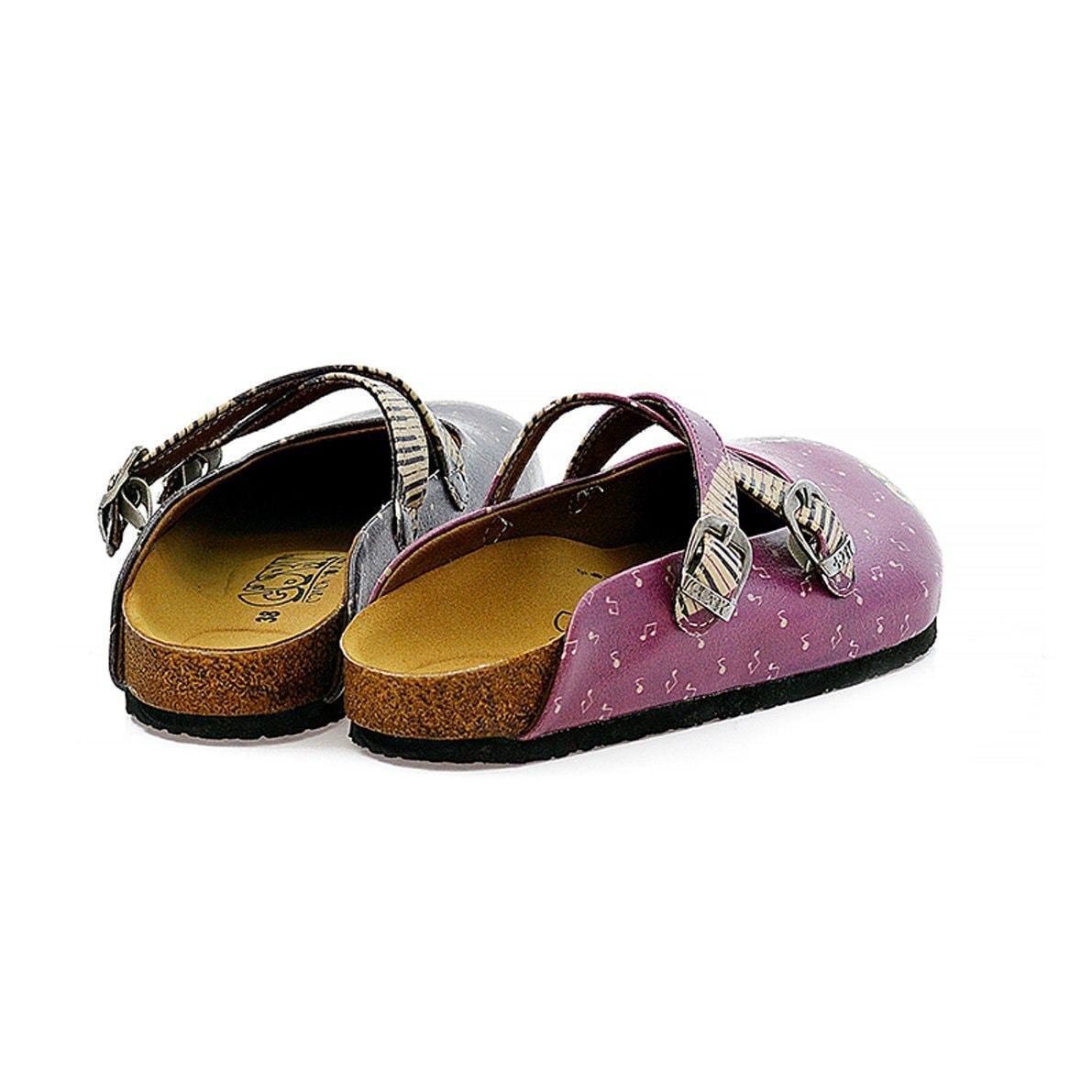 Purple & Black Music Clogs CAL113 (737683112032)