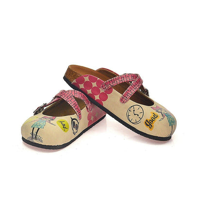 Tan Double-Sided Clogs CAL117 (737683046496)