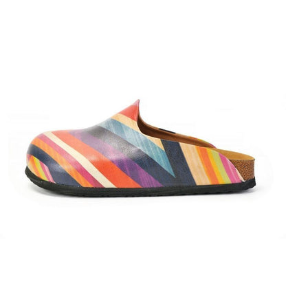 Orange & Pink Chevron Mule CAL1401 (774932562016)
