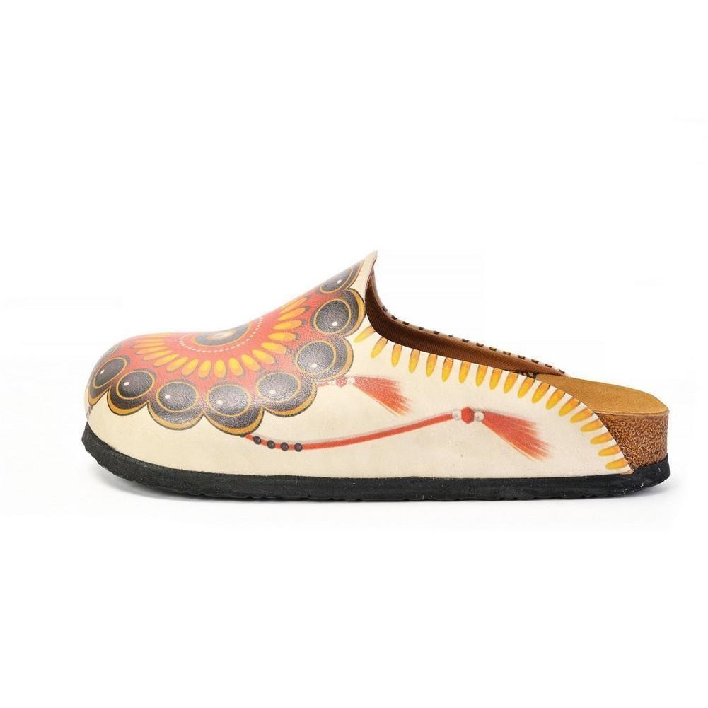 Orange & Yellow Geometric Mule CAL1402 (774940885088)