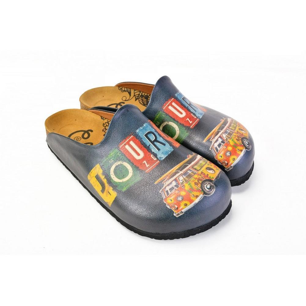 Navy & Yellow Journey Bus Mule CAL1403 (774932693088)