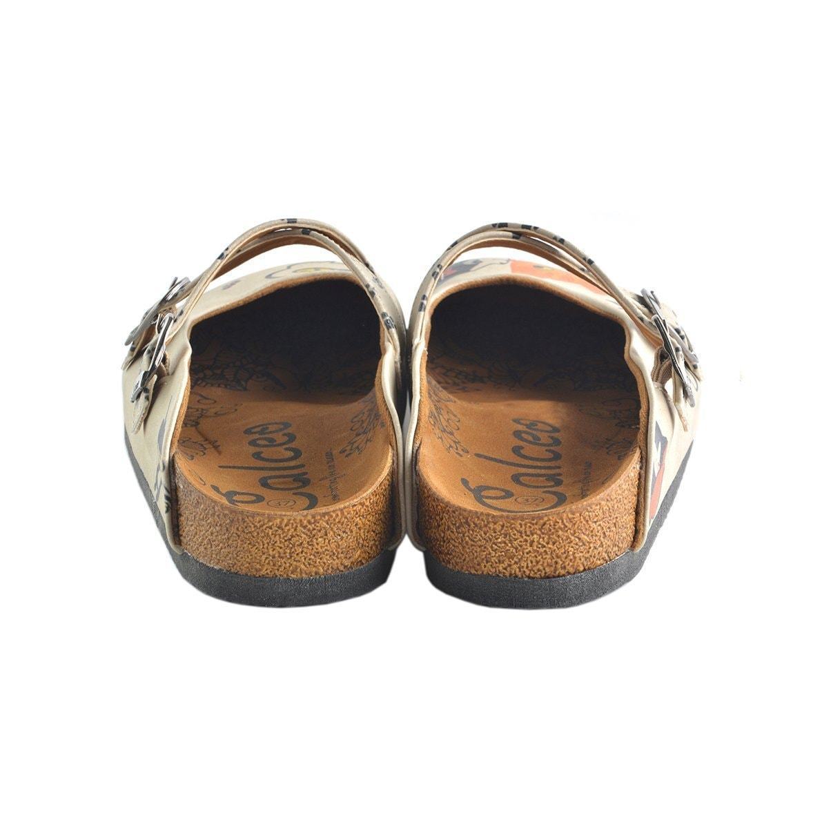 Off-White & Navy Cat Clogs CAL146 (737682849888)