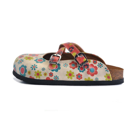 White Daisy Clogs CAL161 (737667285088)