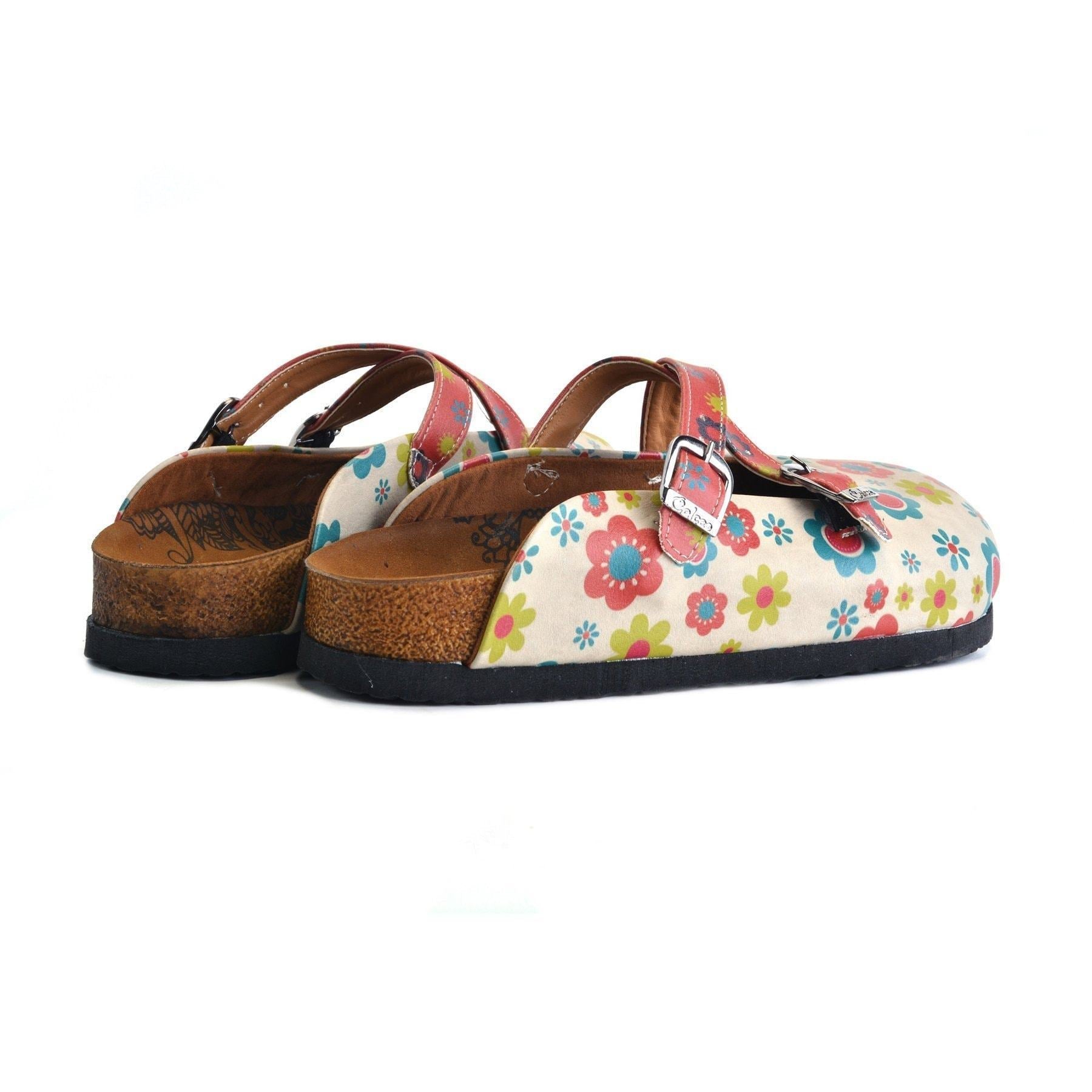 White Daisy Clogs CAL161 (737667285088)