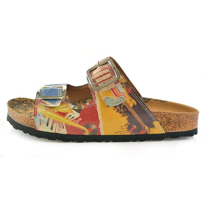 Blue Music Two-Strap Buckle Sandal CAL204 (737682686048)