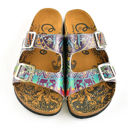 Purple Abstract Sandal CAL210 (737682391136)