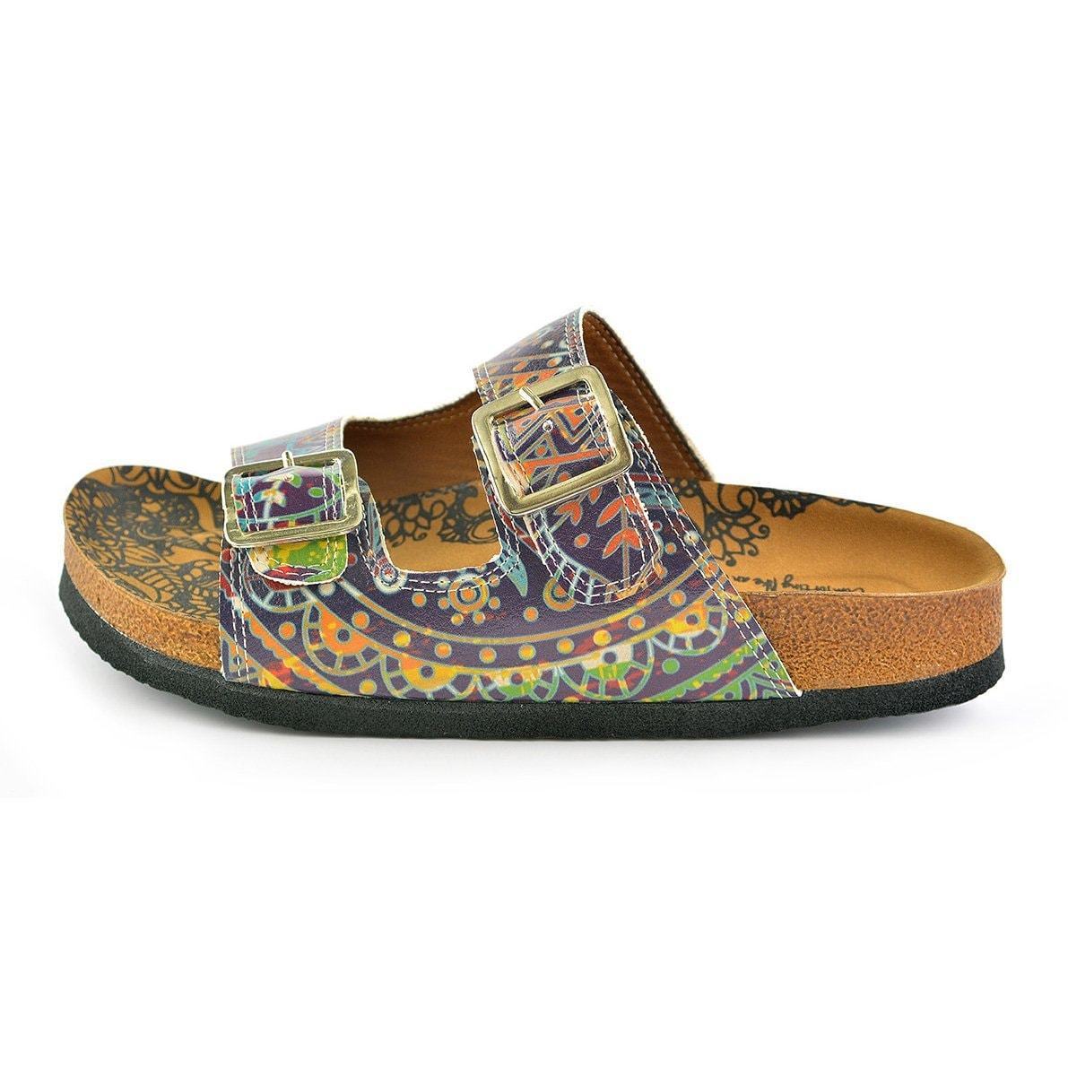 Purple Abstract Sandal CAL210 (737682391136)