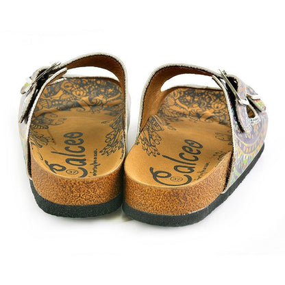 Purple Abstract Sandal CAL210 (737682391136)