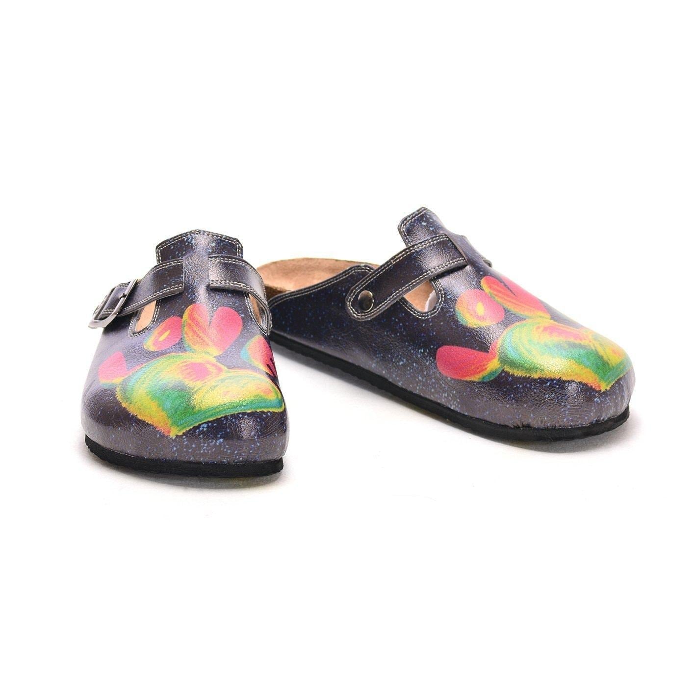 Navy Rainbow Love Clogs CAL303 (737682292832)