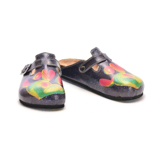 Navy Rainbow Love Clogs CAL303 (737682292832)
