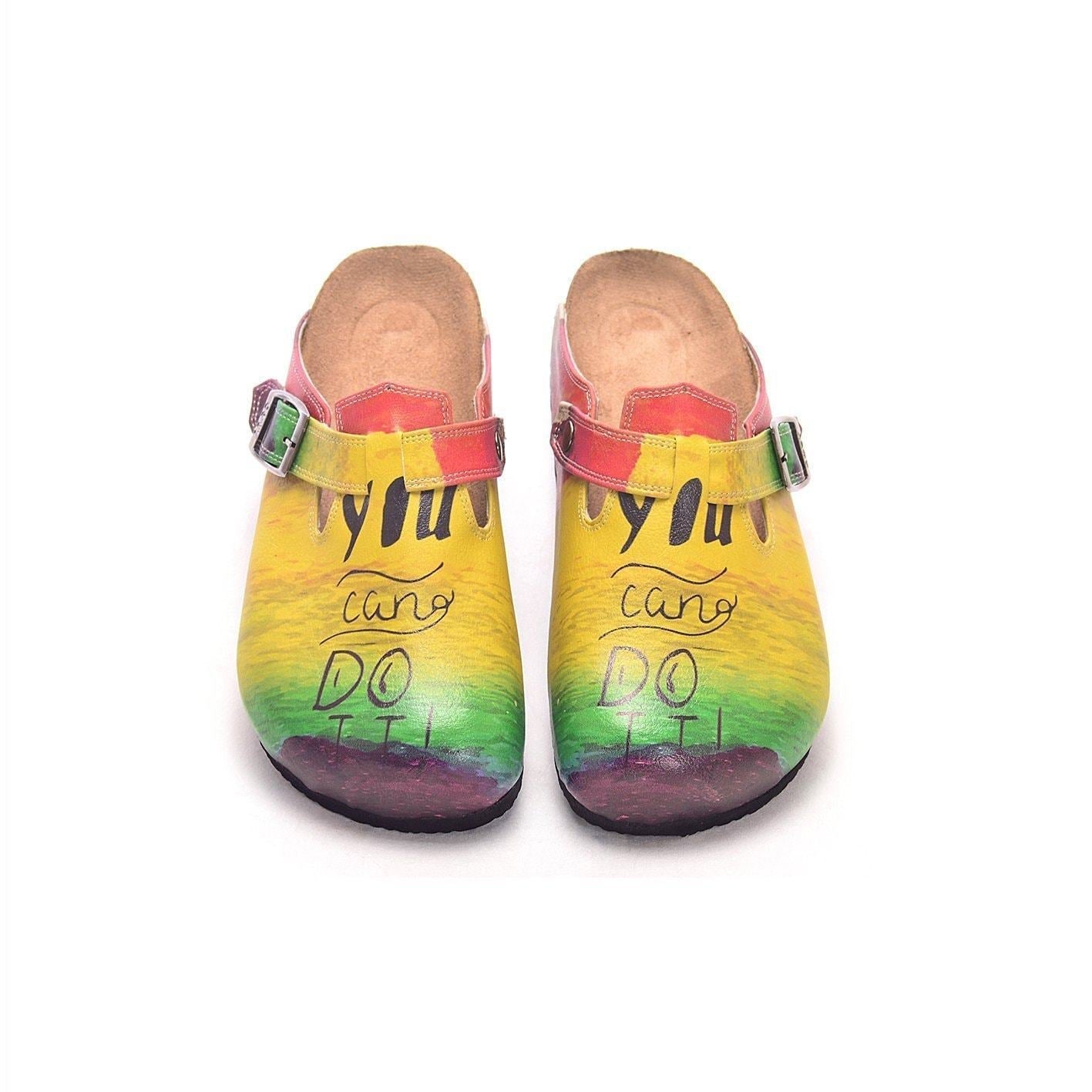 Yellow You Can Do It Clogs CAL304 (737682260064)