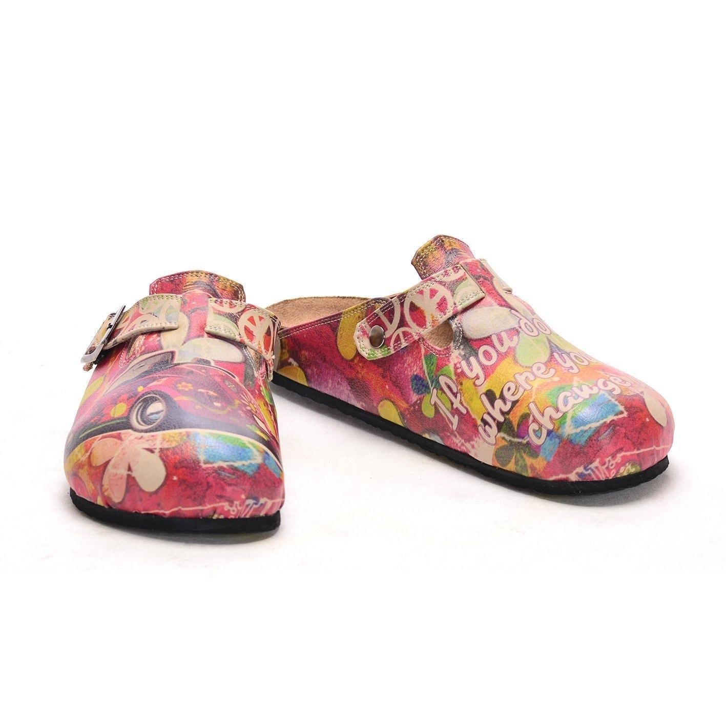 Pink VW Beatle Clogs CAL305 (737699823712)