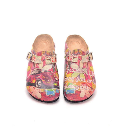 Pink VW Beatle Clogs CAL305 (737699823712)