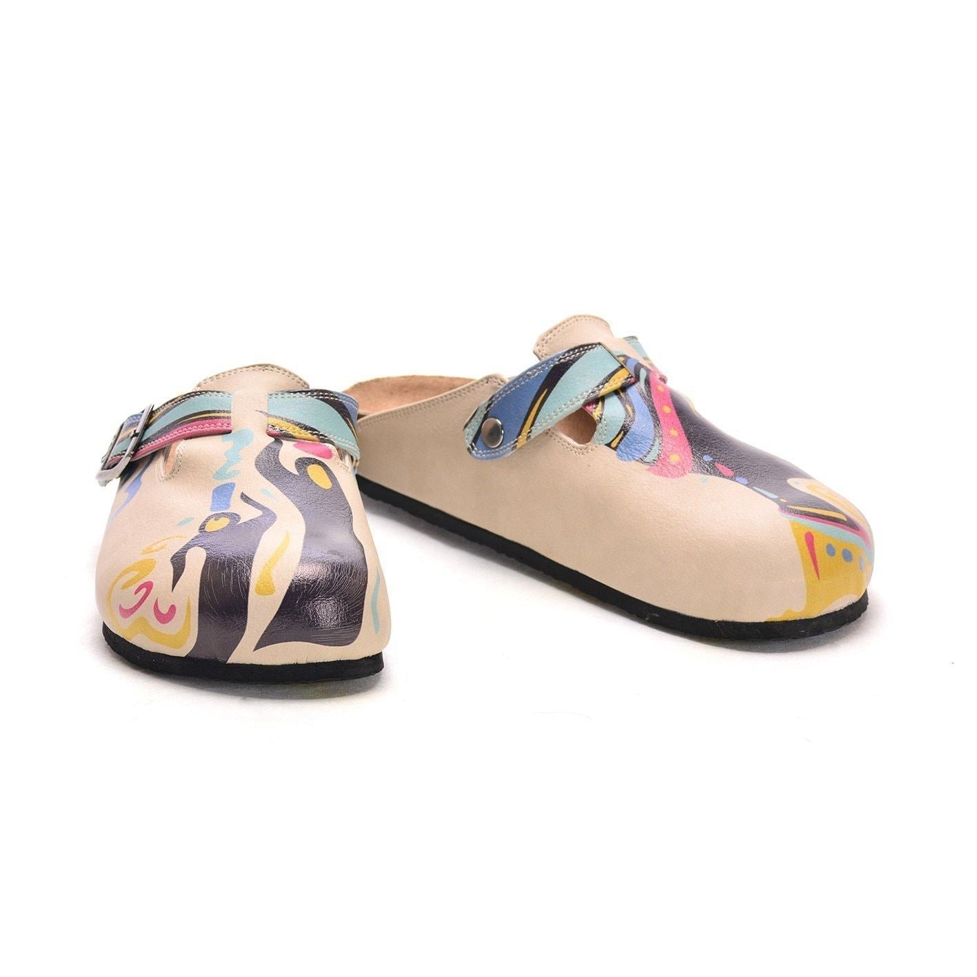 Cream African Queen Clogs CAL306 (737682227296)
