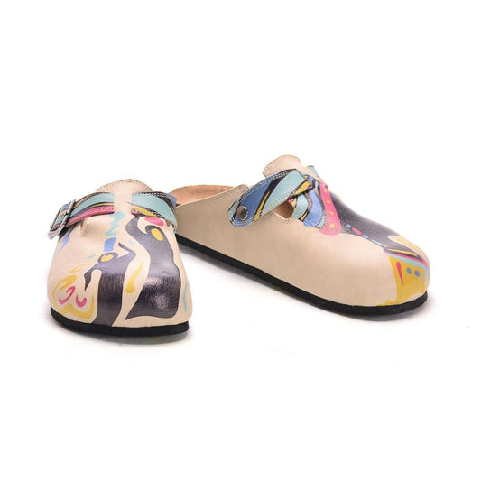 Cream African Queen Clogs CAL306 (737682227296)
