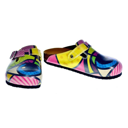 Blue & Green Eye Clogs CAL318 (737681834080)