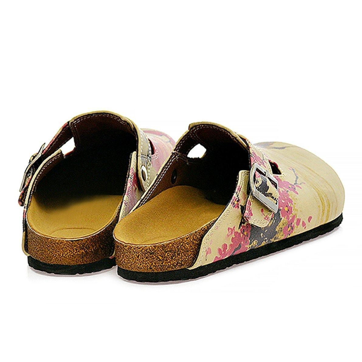 Red & Tan Chinese Clogs CAL320 (737681801312)
