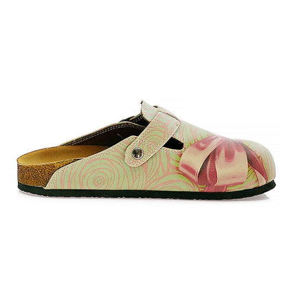 Mint & Pink Bow Clogs CAL321 (737681768544)